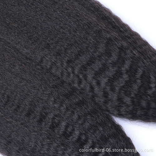 Wholesale Straight Human Hair Lace Wig Vendors Kinky Straight Black Hair Extensions Brazilian straight Hair